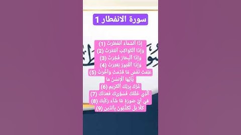 سورة الانفطار 1 بصوت القارئ محمد حلمى