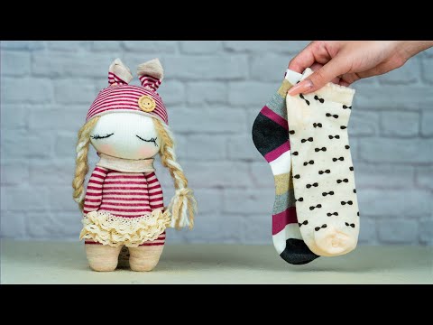 Sewing for beginners. How to make socks dolls from scratch. Tips & tricks DIY Tutorial