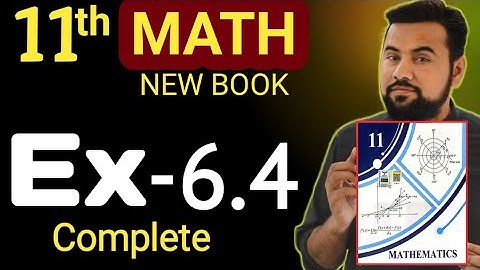 11th Math Exercise 6.4 - class 11 mathematics new book Ex-6.4 - Unit 6 Sequences & Series