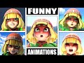Min Min's FUNNY ANIMATIONS in Smash Bros Ultimate (Drowning, Dizzy, Sleeping, Star KO, & More!)