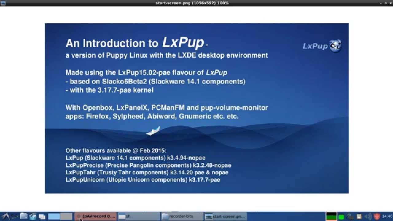 LxPup Introduction 15-feb-2015 (Puppy Linux with LXDE) - YouTube