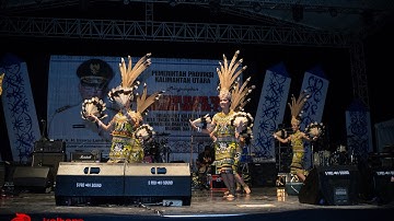 Tarian Dayak Oleh Grup Tiga Tawai di Acara Ultah Kaltara
