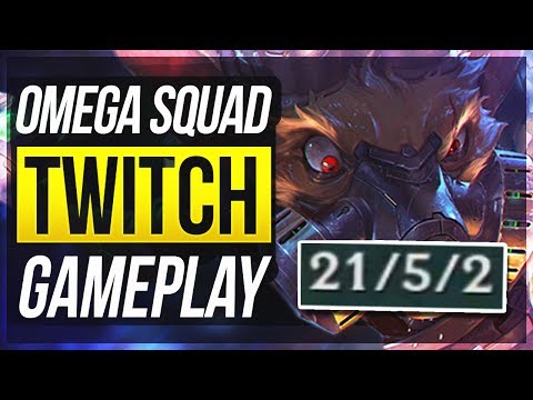BY FAR BEST TWITCH SKIN!! HIS Q IS SO COOL! - Omega Squad Twitch Gameplay - League Of Legends