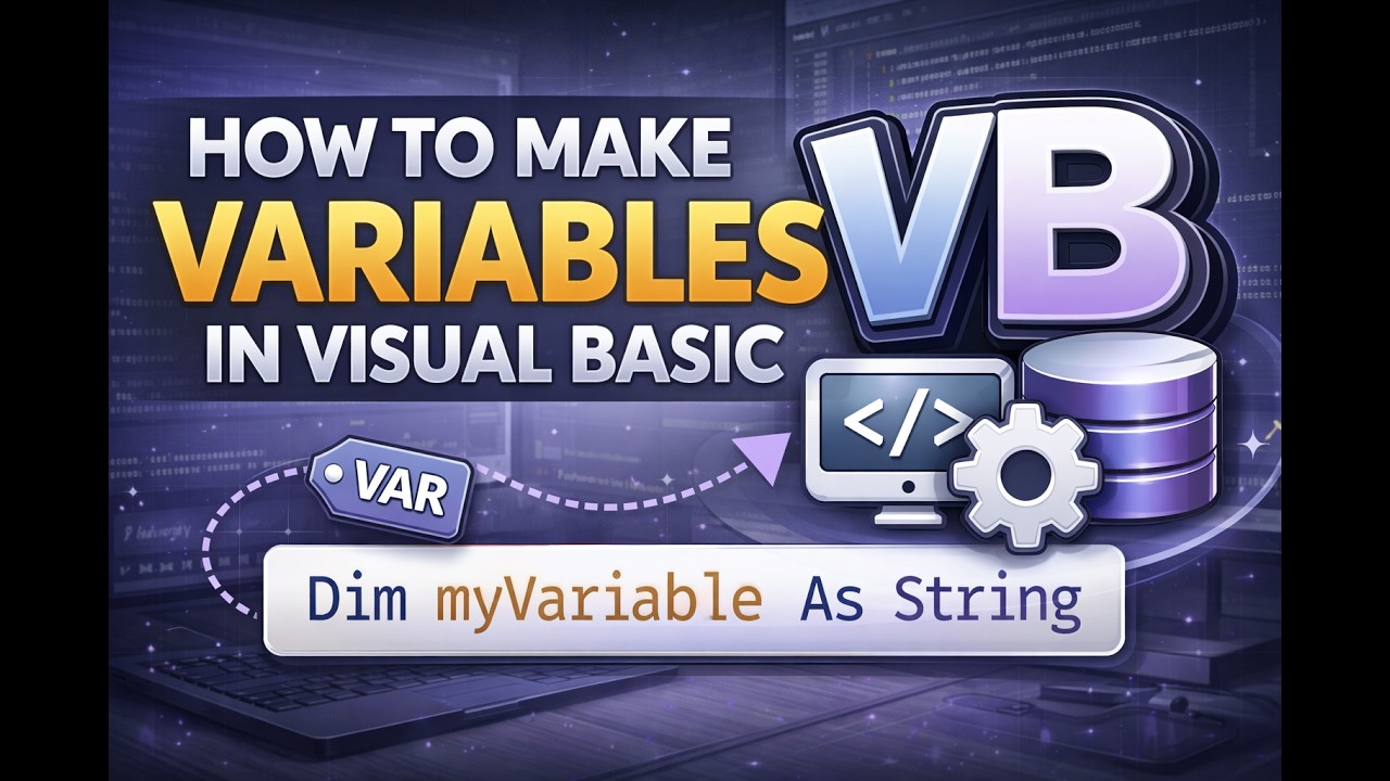 How to Create Variables in Visual Basic - YouTube