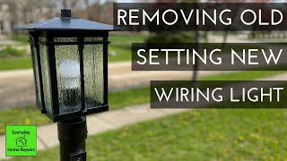 How To Update or Replace a Lamp Post and Light