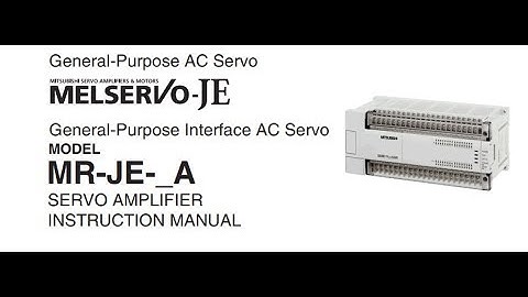 PLC FX3U control ac servo motor by MR-JE driver