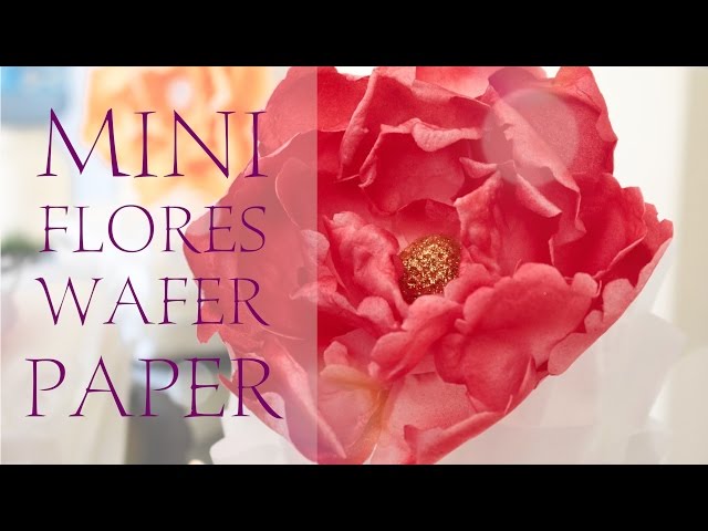 Vídeo-tutorial: Cómo hacer flores con wafer paper, oblea o papel de arroz -  Blog de recetas de María Lunarillos