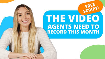 FREE SCRIPT! | The Video Every Real Estate Agent Needs to Make THIS MONTH! | October 2023