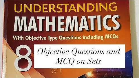 ICSE ML Aggarwal Class 8 SETS Objective and MCQ questions 