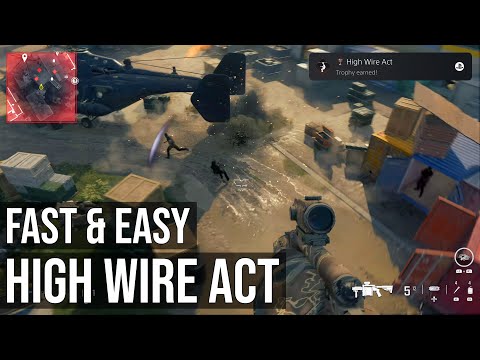 COD MW3 - High Wire Act Trophy / Achievement (Kill 10 Enemies While Using A Zipline)