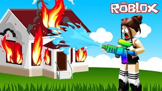 ACİL YANGINI SÖNDÜRMEM LAZIM!!😱Roblox Fight Fire Simulator