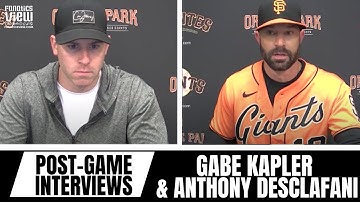 Anthony DeSclafani & Gabe Kapler React to Giants Win vs. Dodgers, Return to Rotation, SF Giants Fans