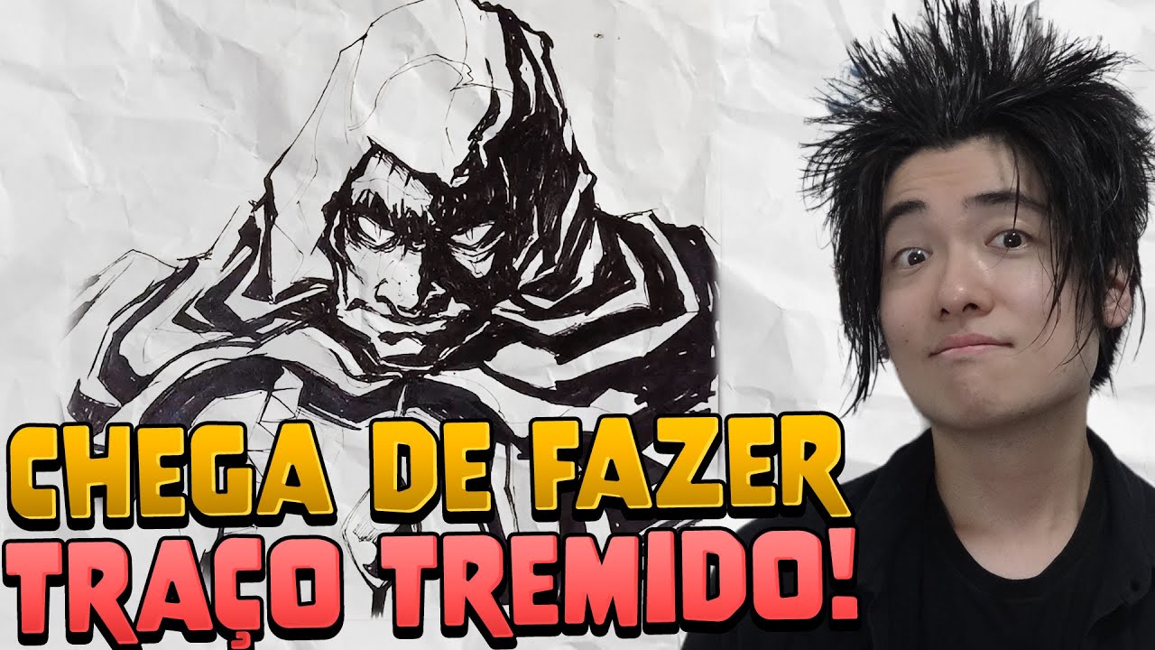 Como ter PRECISÃO com o NANQUIM na arte-final - Sketch Crás