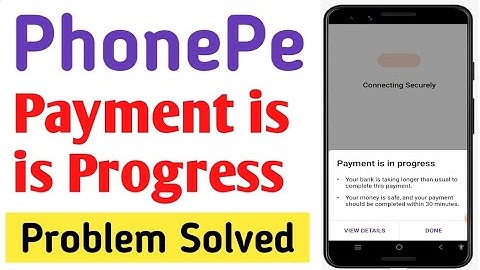 Phonepe payment is in progress problem solve | Payment is in progress phonepe ! In hindi