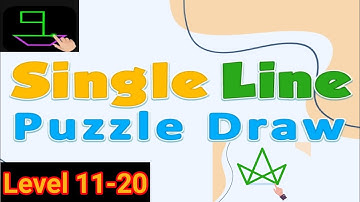 Single line drawing link dots level 11,12,13,14,15,16,17,18,19,20 All levels Walkthrough Solution