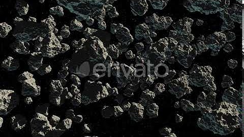 Flying Through Asteroids | Motion Graphics - Envato elements