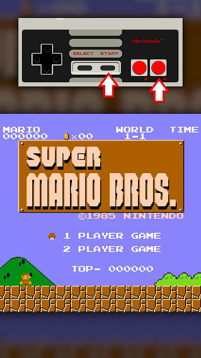 START SCREEN tricks in Super Mario Bros. (NES)!!