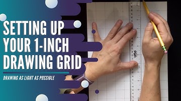 1 inch Grid on 9 x 12 Drawing Paper