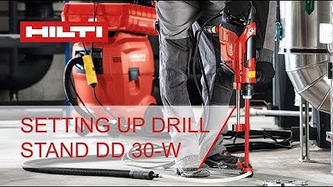 HOW-TO Setting Up Drill Stand Hilti DD 30-W Core drill