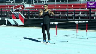 HOW TO HURDLE - HOW TO SET UP 5 STEP SPRINT PREWRAP DRILL