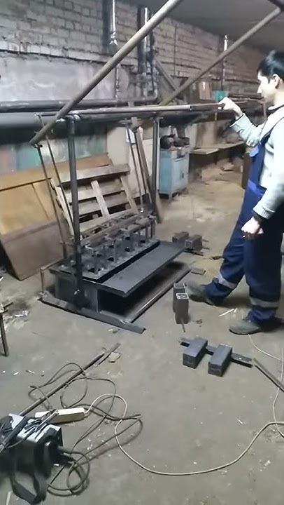 Станок для шлакоблоков своими руками. Процесс изготовления часть 2 ...