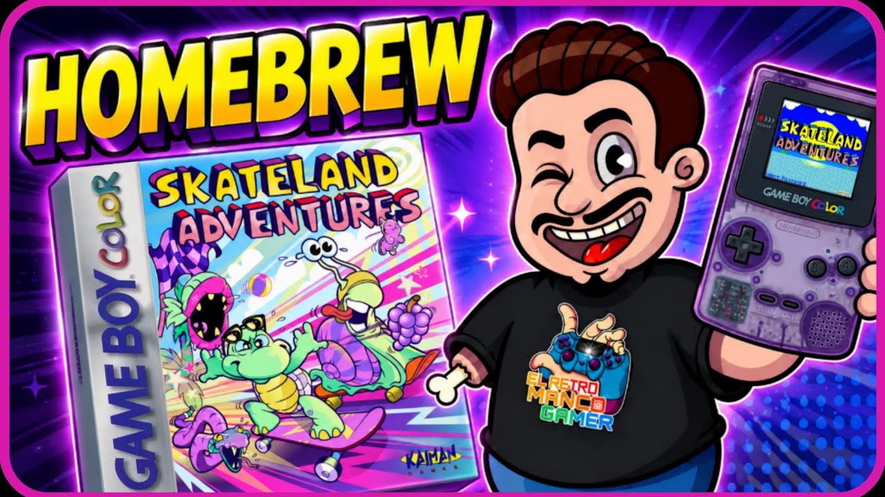 SKATELAND ADVENTURE - HOMEBREW 🐢 para Game Boy Color