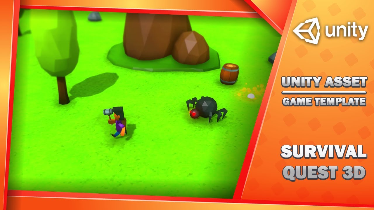 Survival Quest 3D - Free Game Template, video preview 3