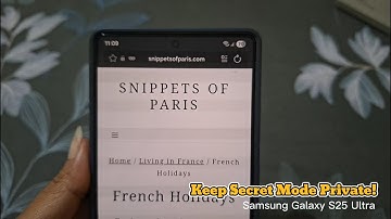 Hoe u open links van andere apps in de geheime modus op de Samsung Galaxy S25 Ultra kunt beheren ...
