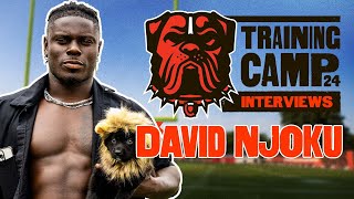David Njoku at Training Camp 2024 | Exclusive Interview