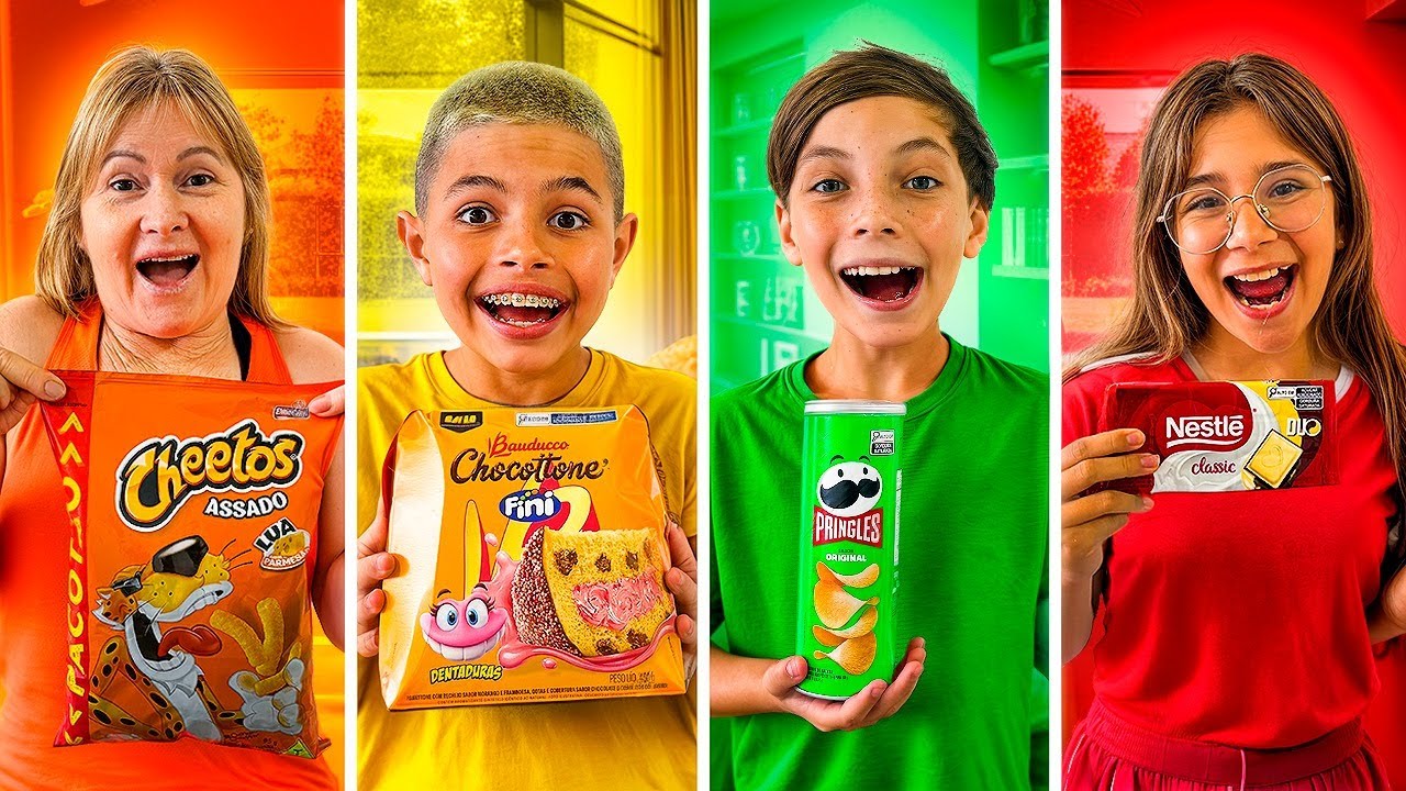 QUEM COMPRAR MAIS COMIDA DA SUA COR VENCE! *Deu Ruim