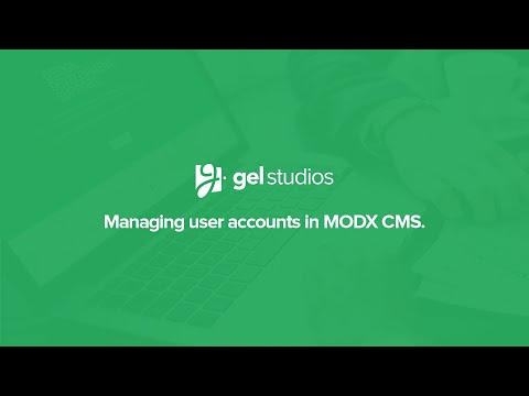 Managing User Accounts in MODX CMS