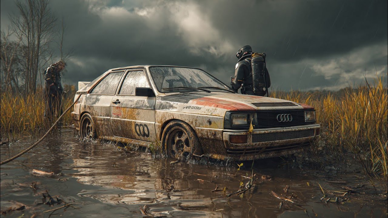 Stormy Junkyard Discovery | Abandoned Rusty Supercar Full Restoration