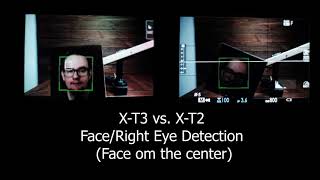 Fujifilm X-T2 vs. X-T3 Face/Eye Detection Comparision