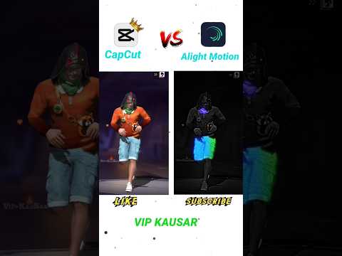 WHICH ONE IS BEST 🥵🔥 // CapCut VS Alightmotion editing tutorial, ff edit tutorial #shorts