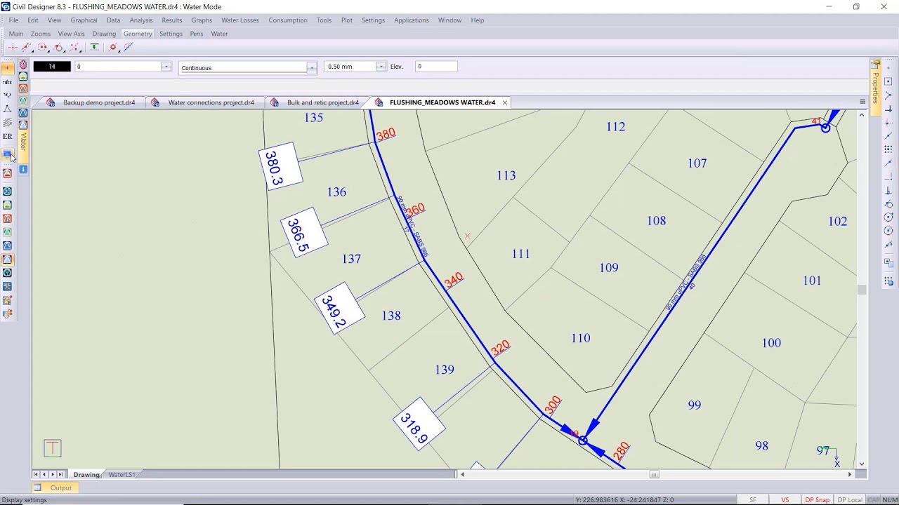 CIVIL DESIGNER software FAQ air and scour valve placement YouTube