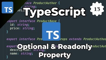 TypeScript Tutorial For Beginners 13 - Optional And Readonly Property