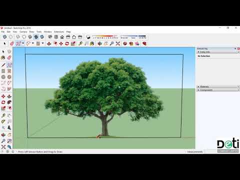 มาดูวิธีการสร้างต้นไม้ในโปรแกรม Sketchup อย่างง่ายๆกัน