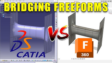 CATIA V5 vs Fusion 360 - Bridging Freeforms - 3D Comparison