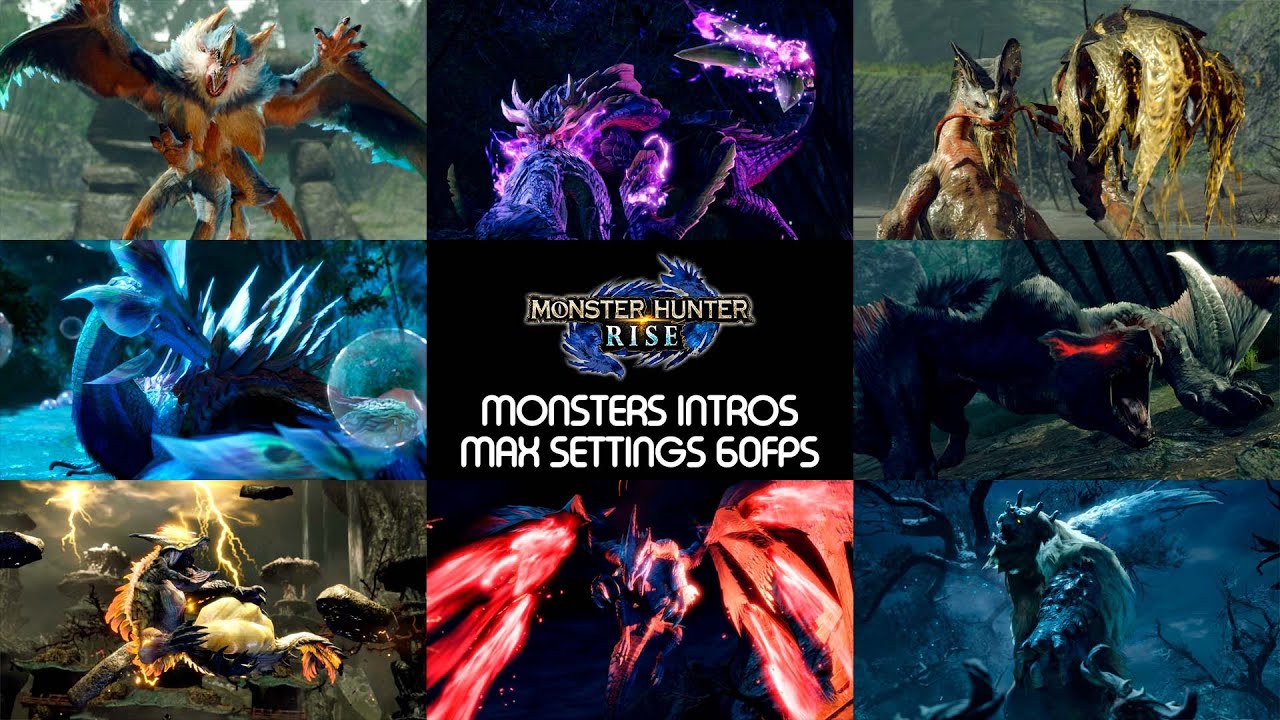 Monster Hunter Rise - All Monster Intros 