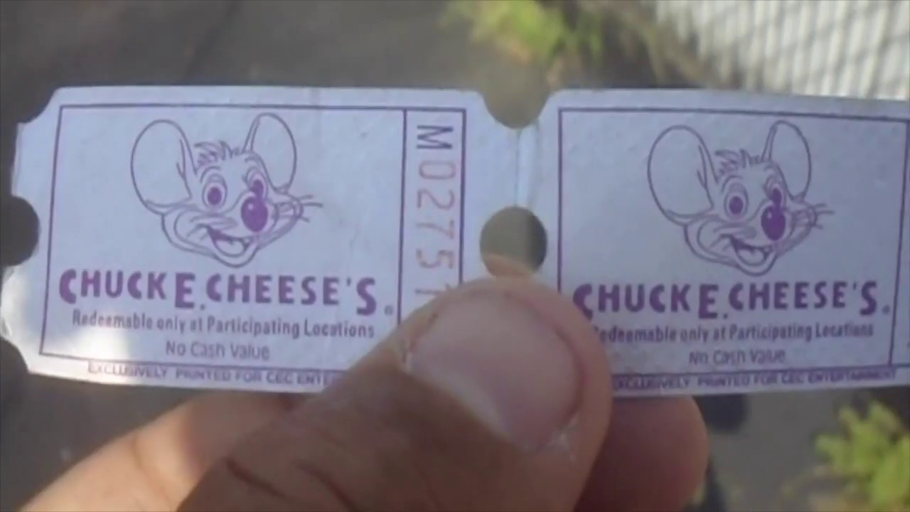 FINDING 2 CHUCK E CHEESE TICKETS IN WALMART PARKING LOT YouTube