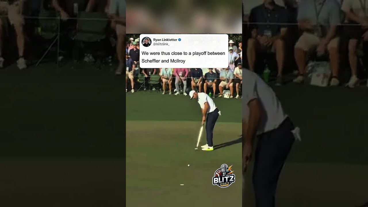 We were this close to witnessing a legendary finish in the masters #golf #masters