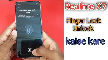 How to Set fingerprint Lock in Realme X7 5G | Realme X7 mein Fingerprint lock kaise lagaye,