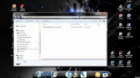 Downloading Python onto a flashdrive (SPE and VPython)