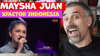 MAYSHA JHUAN - TRAITOR | X FACTOR INDONESIA 2021 - singer Reaction  review