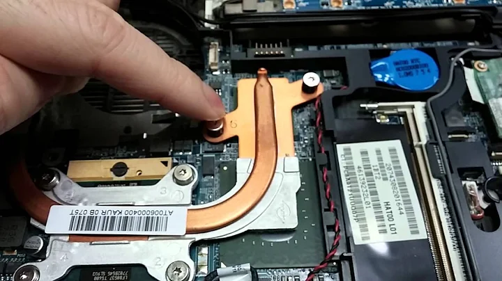 HP Compaq NC6400 complete teardown MoBo swap pt1