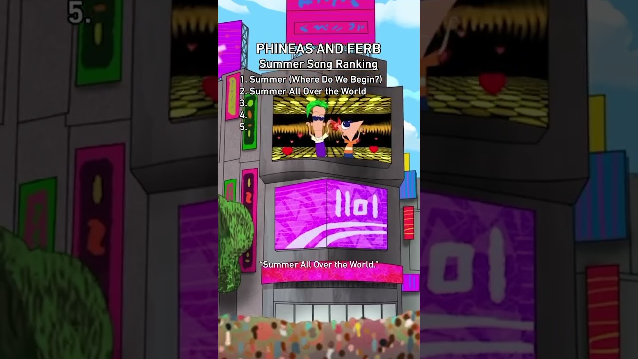 Phineas And Ferb - Dan Povenmire & Jeff Swampy Marsh Rank Summer Songs