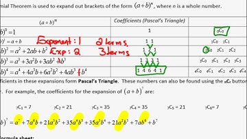 Math 30-1 Lesson 11.3 Part A Binomial Theorem