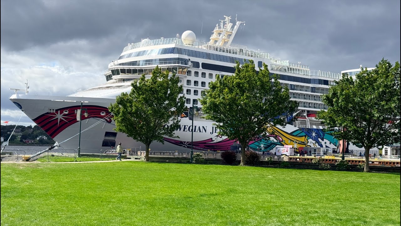 Live stream cruise ship in port of Sydney Cape Breton Nova Scotia Canada 🇨🇦 road to 20k