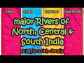 Major rivers of india  origin end point and dams constructed over main rivers of india