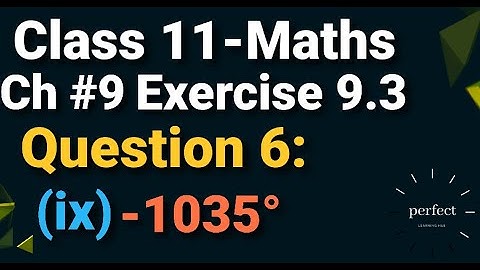 Exercise 9.3 class 11 maths Question 6 Chapter 9 in Urdu and Hindi || 9.3 exercise inter part 1